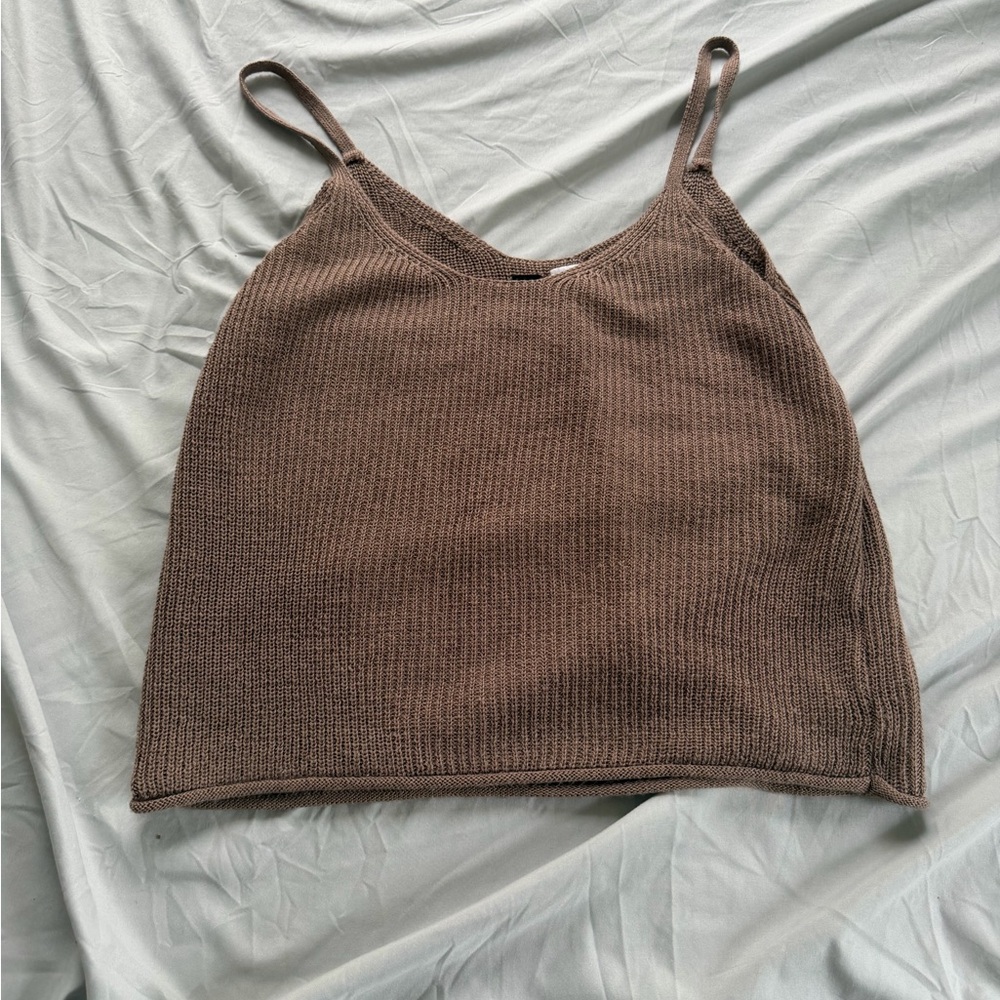 Windsor Brown Knit Camisole Top